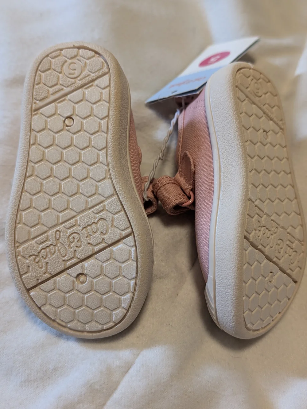 NWT Toddler Girls' Size 5 Gold Glitter Strap Sandals And Pink Velcro Shoes